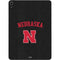 University of Nebraska Collegiate Text Black Apple iPad Air Skin