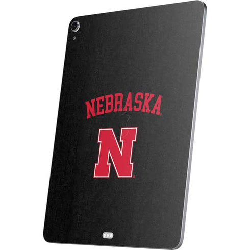 University of Nebraska Collegiate Text Black Apple iPad Air Skin