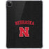 University of Nebraska Collegiate Text Black iPad Pro 11in (2024) Clear Case