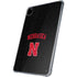 University of Nebraska Collegiate Text Black iPad Pro 11in (2024) Clear Case