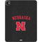 University of Nebraska Collegiate Text Black iPad Pro 13in M4 (2024) Skin