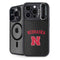 University of Nebraska Collegiate Text Black iPhone 15 Pro Max Kickstand Case