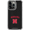 University of Nebraska Collegiate Text Black iPhone 16 Pro Clear Case
