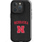 University of Nebraska Collegiate Text Black iPhone 16 Pro Impact Case