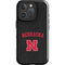 University of Nebraska Collegiate Text Black iPhone 16 Pro Max Impact Case