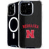 University of Nebraska Collegiate Text Black iPhone 16 Pro Max MagSafe Case