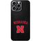 University of Nebraska Collegiate Text Black iPhone 16 Pro Max Skin