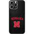 University of Nebraska Collegiate Text Black iPhone 16 Pro Max Skin