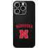 University of Nebraska Collegiate Text Black iPhone 16 Pro Skin