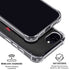 University of Nebraska Collegiate Text Black iPhone 16e Clear Case