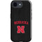 University of Nebraska Collegiate Text Black iPhone 16e Impact Case