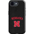 University of Nebraska Collegiate Text Black iPhone 16e Impact Case