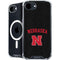 University of Nebraska Collegiate Text Black iPhone 16e MagSafe Case