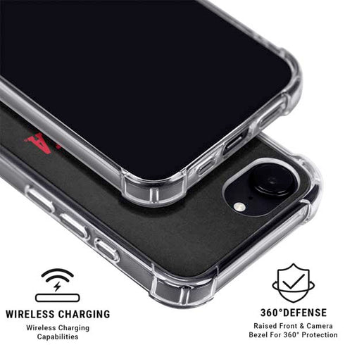 University of Nebraska Collegiate Text Black iPhone 16e MagSafe Case