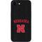 University of Nebraska Collegiate Text Black iPhone 16e Skin