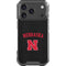 University of Nebraska Collegiate Text Black iPhone 18 Pro Clear Case
