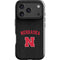 University of Nebraska Collegiate Text Black iPhone 18 Pro Impact Case