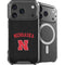 University of Nebraska Collegiate Text Black iPhone 18 Pro MagSafe Case
