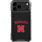 University of Nebraska Collegiate Text Black iPhone 18 Pro Max Clear Case