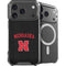 University of Nebraska Collegiate Text Black iPhone 18 Pro Max MagSafe Case