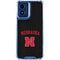 University of Nebraska Collegiate Text Black Moto G 5G (2024) Clear Case