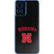University of Nebraska Collegiate Text Black Moto G Play 4G (2024) Skin