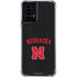 University of Nebraska Collegiate Text Black Moto G Power 5G (2024) Clear Case