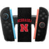 University of Nebraska Collegiate Text Black Nintendo Switch 2 (2025) Joy-Con Controller Skin