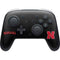 University of Nebraska Collegiate Text Black Nintendo Switch 2 (2025) Pro Controller Skin
