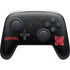 University of Nebraska Collegiate Text Black Nintendo Switch 2 (2025) Pro Controller Skin
