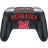 University of Nebraska Collegiate Text Black Nintendo Switch 2 (2025) Pro Controller Skin