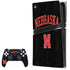 University of Nebraska Collegiate Text Black PlayStation PS5 Skins