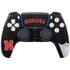 University of Nebraska Collegiate Text Black PS5 Pro Bundle Skin
