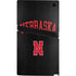 University of Nebraska Collegiate Text Black PS5 Pro Console Skin