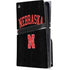 University of Nebraska Collegiate Text Black PlayStation PS5 Skins
