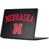 University of Nebraska Collegiate Text Black Surface Laptop 7 13.8in Skin