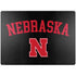 University of Nebraska Collegiate Text Black Surface Laptop 7 13.8in Skin