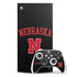 University of Nebraska Collegiate Text Black Xbox Series X Skins