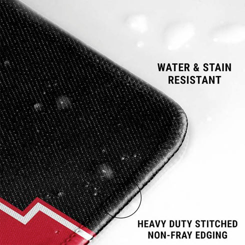 University of Nebraska Collegiate Text Black Gaming Mouse Pad