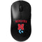 University of Nebraska Collegiate Text Black G Pro Wireless Gaming Mouse Skin