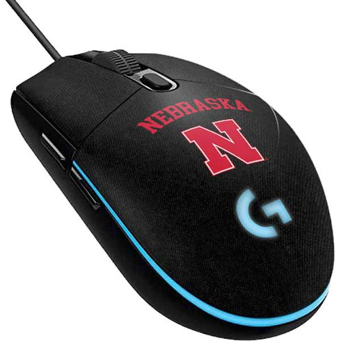 University of Nebraska Collegiate Text Black G203 Prodigy RGB Wired Gaming Mouse Skin