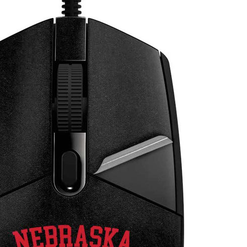 University of Nebraska Collegiate Text Black G203 Prodigy RGB Wired Gaming Mouse Skin