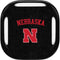 University of Nebraska Collegiate Text Black Galaxy Buds Live Skin