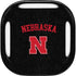 University of Nebraska Collegiate Text Black Galaxy Buds Live Skin