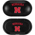 University of Nebraska Collegiate Text Black Galaxy Buds Plus Skin