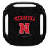University of Nebraska Collegiate Text Black Galaxy Buds Pro Skin
