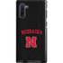 University of Nebraska Collegiate Text Black Galaxy Cases