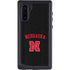 University of Nebraska Collegiate Text Black Galaxy Cases
