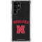 University of Nebraska Collegiate Text Black Galaxy S23 Ultra Clear Case