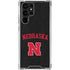 University of Nebraska Collegiate Text Black Galaxy S23 Ultra Clear Case